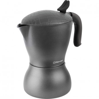 Гейзерная кофеварка 9 чашек RONDELL ESCURION GREY INDUCTION