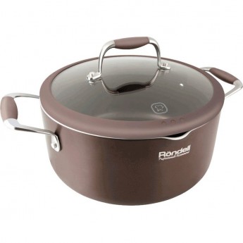 Кастрюля с крышкой RONDELL MOCACCINO PROFESSIONAL 20 см, 2 л
