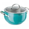 Кастрюля с крышкой RONDELL TURQUOISE 20 см, 3,8 л RDS-718