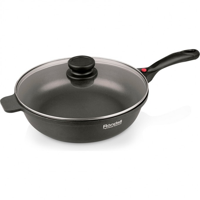 Сотейник с крышкой RONDELL ELEMENTS 26х7,5 см со съемной ручкой RDA-290